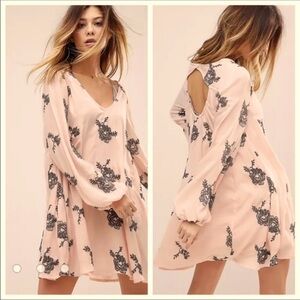 Free People Emma Austin Pink Swing Dress